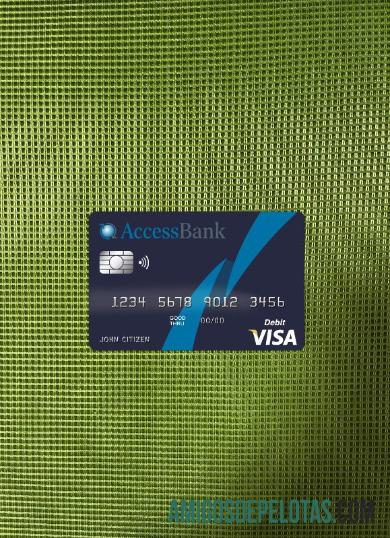 Cartão Visa do Banco de Acesso do Azerbaijão Photolook Front amostra